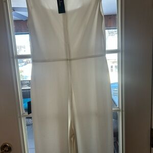 NWT white jumpsuit
